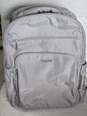 Baggallini Men's Taupe Gray Travel Backpack